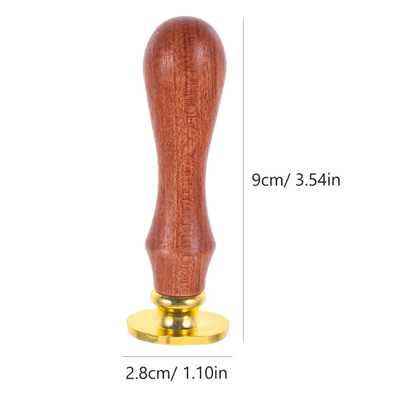 Reusable Wax Stamp for Sealing Invitations, Cards, and Retro Letters with a Wooden Handle - Image 2