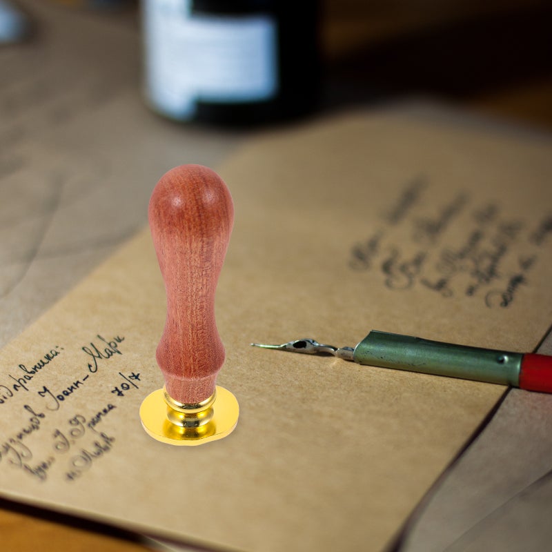 Reusable Wax Stamp for Sealing Invitations, Cards, and Retro Letters with a Wooden Handle - Image 5