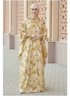 DAMAS COLLECTION P106-Ramadan Butterfly abaya with scarf from soft crepe,Muslim women abaya,ramadan prayer dress,wide abaya for women  - Image 1