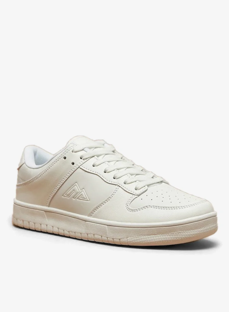 Men'S Solid Lace-Up Sports Shoes