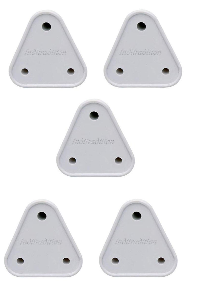 Inditradition Baby Safety Electrical Socket Cover Guards, for 5 amp Sockets, White (Pack of 5) - Image 1