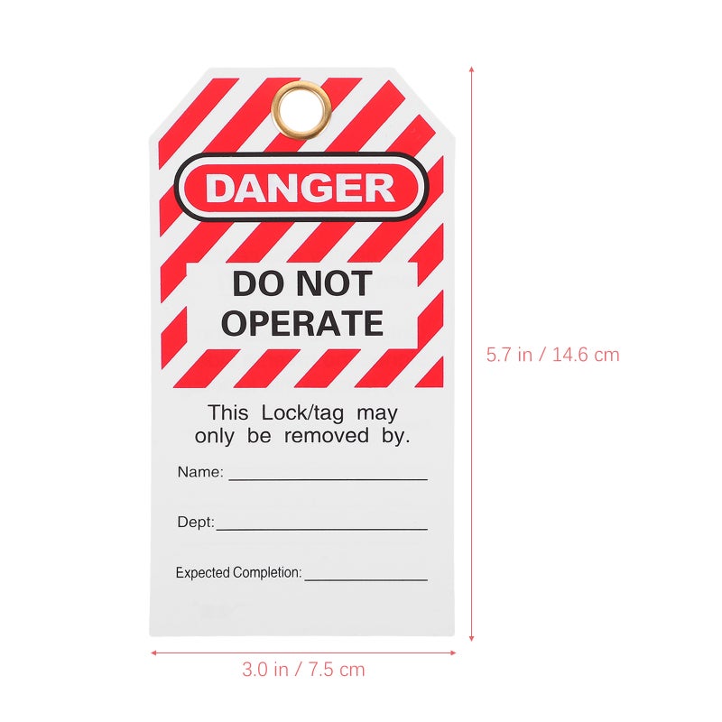 10pcs Lockout Tags Tags Do Not Operate Tags Lockout Hanging Tags for Factory Equipment - Image 4