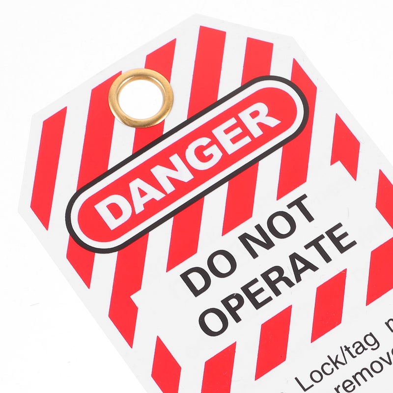 10pcs Lockout Tags Tags Do Not Operate Tags Lockout Hanging Tags for Factory Equipment - Image 3