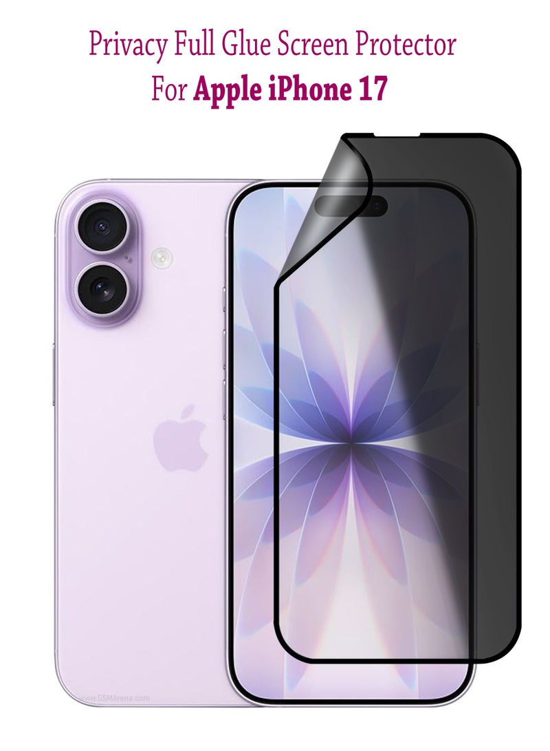 واقي شاشة مرن شفاف لهاتف Apple iPhone 17 من السيراميك النانو الفاخر مع لاصق كامل وغطاء كامل لهاتف Apple iPhone 17 - الخصوصية - Image 1