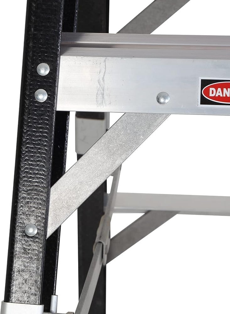 LIBERTI 10' Liberti Safe Step Series Heavy Duty Fiber Glass Step Ladder  - Image 3
