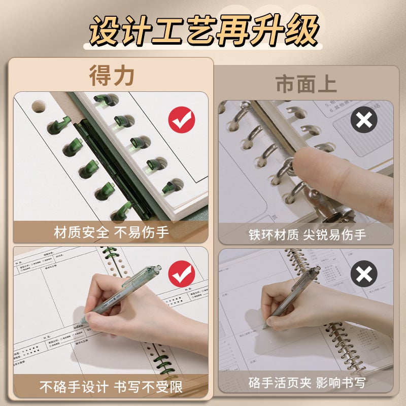 Effective Loose-Leaf Error Correction Book For Junior High School Students And High School Students To Use For Postgraduate Entrance Examination University Error Collection Book B5 Binder Detachable - Image 5