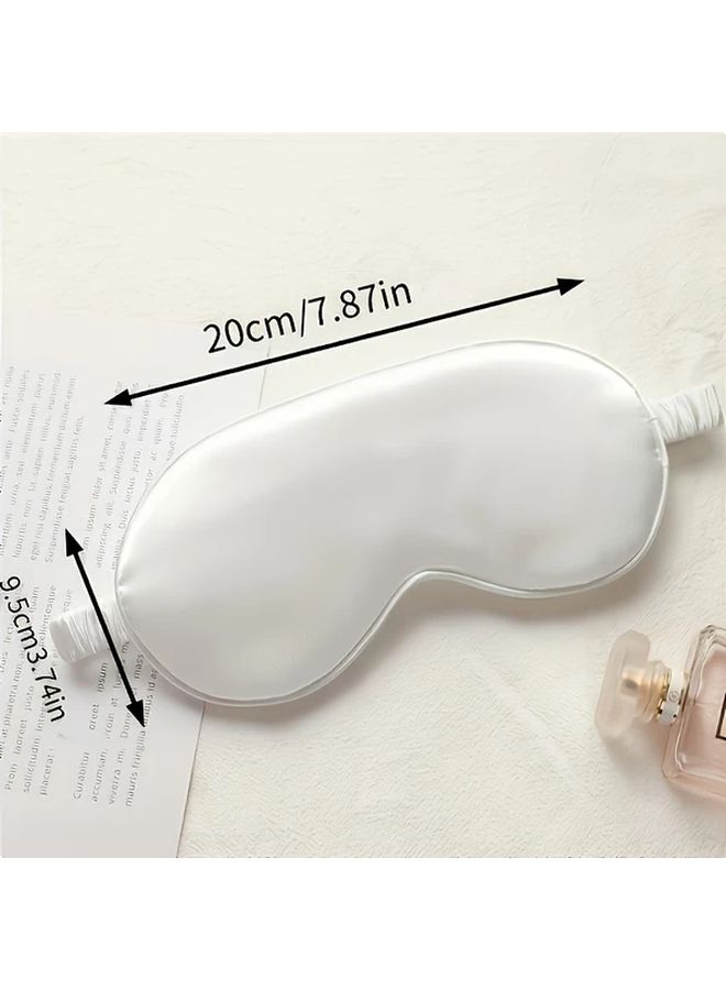 20pcs Luxury Sleep Masks Blue Double Sided Ultra Portable Light Blocking Elastic Straps Solid Color Design Comfortable Fit Ideal For Travel Naps - Image 3