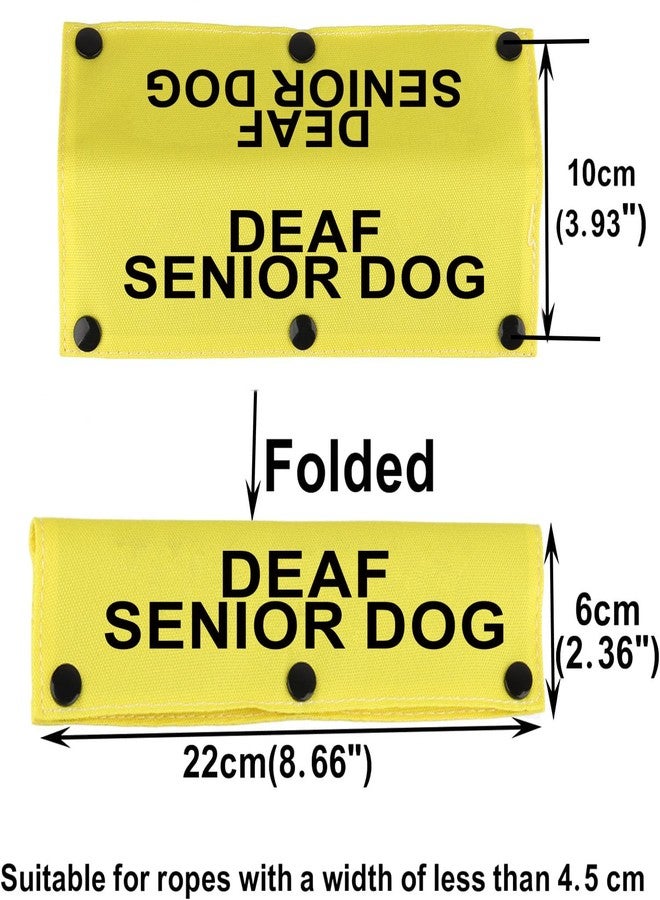 BLUPARK Hearing Impairment Dog Leash Sleeve Deaf Senior Dog Dog Leash Sleeve Use On Special Needs Dog (Deaf Senior Dog-YE Sleeve) - Image 2