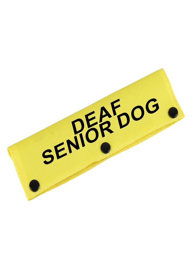 BLUPARK Hearing Impairment Dog Leash Sleeve Deaf Senior Dog Dog Leash Sleeve Use On Special Needs Dog (Deaf Senior Dog-YE Sleeve) - Image 1