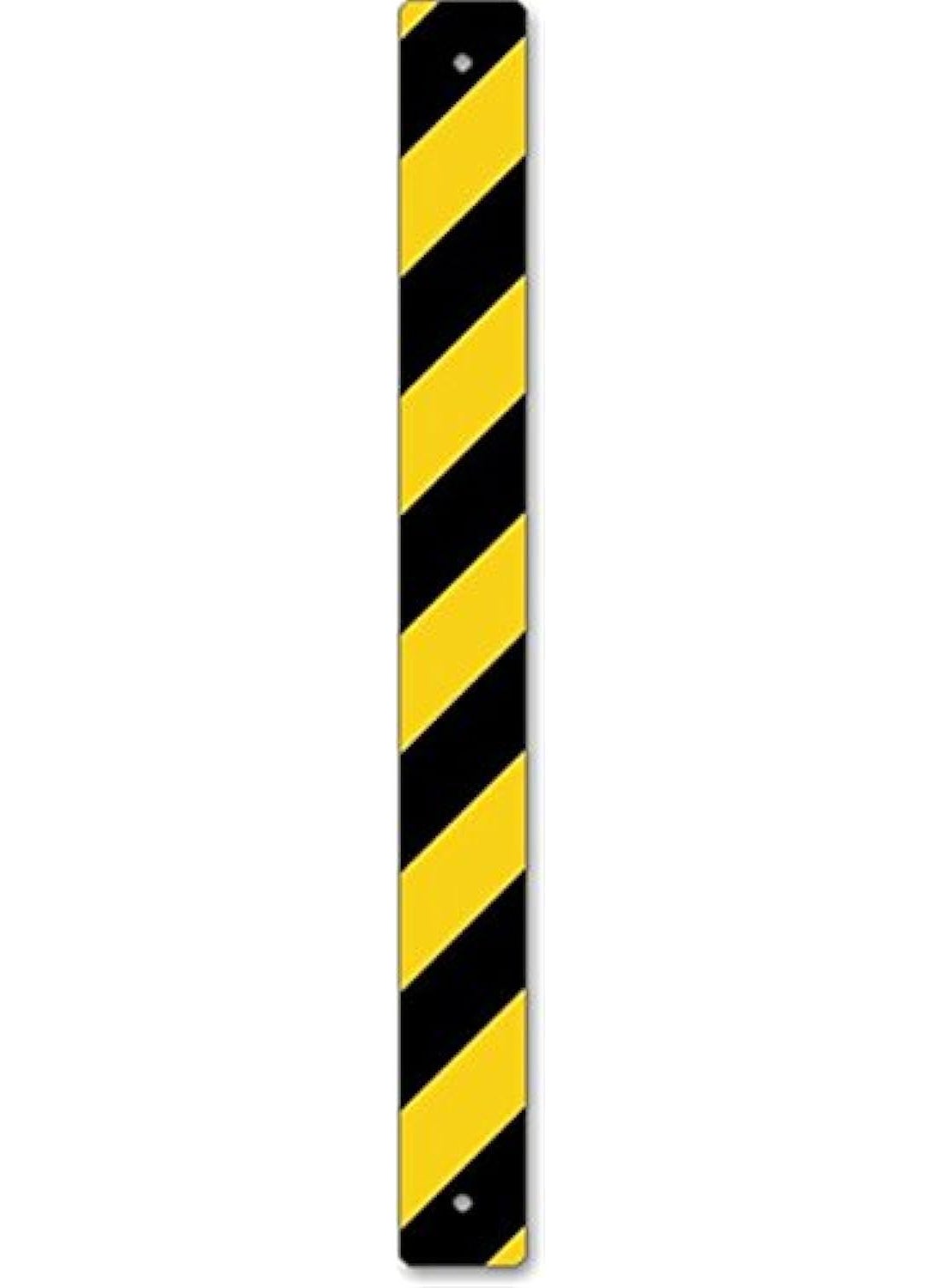 SmartSign SmartSign  K2185FY03x30 Reflective Sign Post Panel By  3 x 30 3M Fluorescent Diamond Grade Reflective Aluminum Black on Yellow 