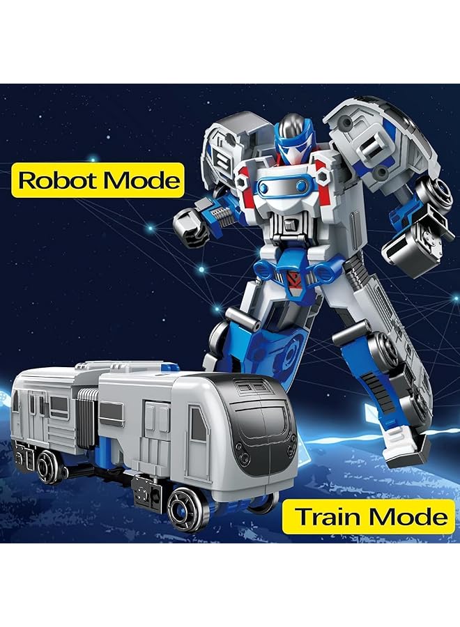 KASTWAVE Anime Robot Action Figure Transforming Car & Robot Toy 2 Modes Blue Age 3 12 - Image 2