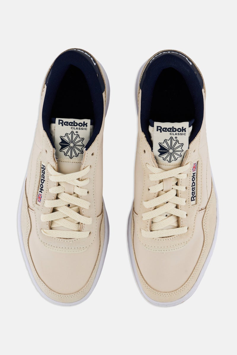 Reebok Men Court Peak Lace Up Tennis Shoes, Beige - Image 3