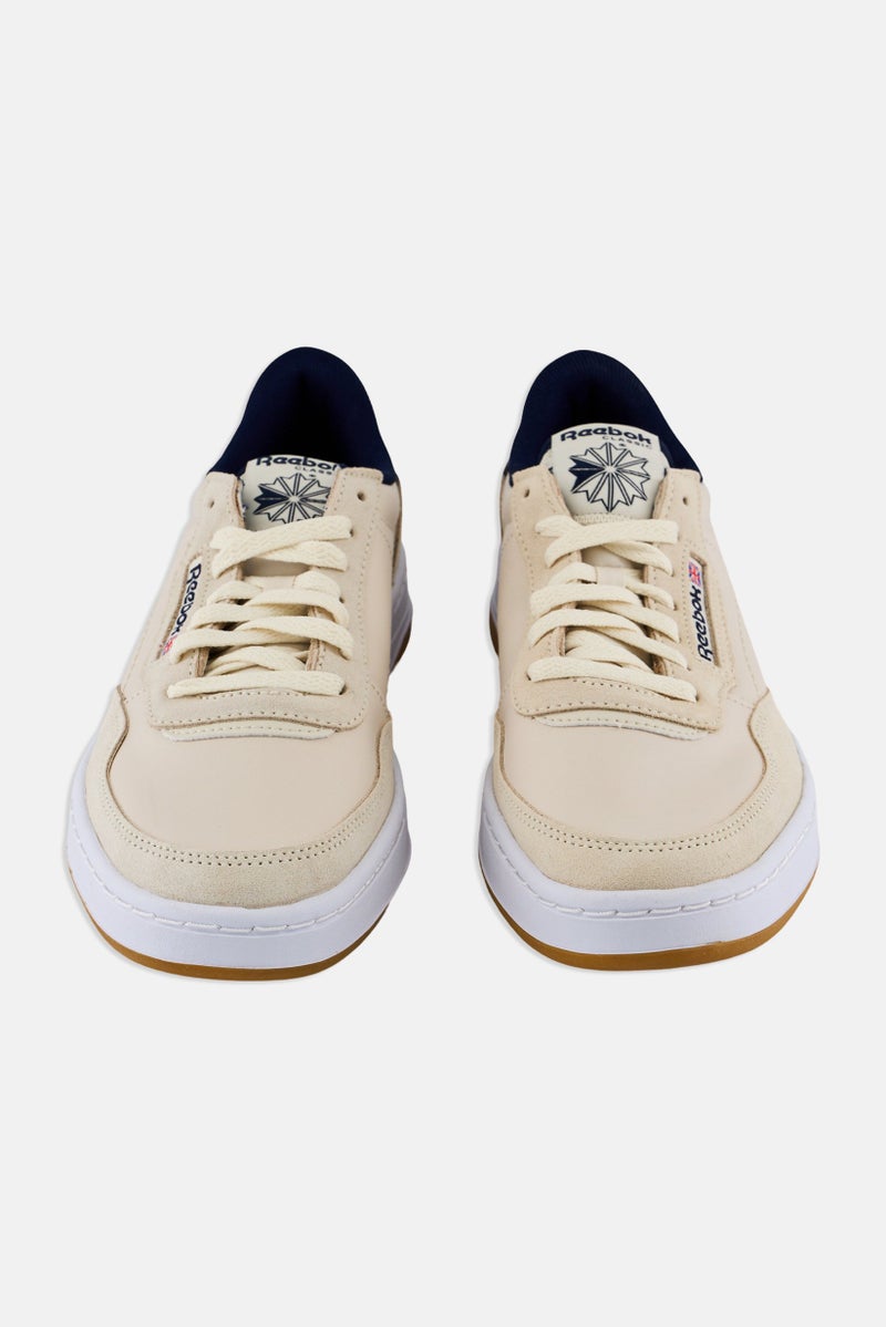 Reebok Men Court Peak Lace Up Tennis Shoes, Beige - Image 4