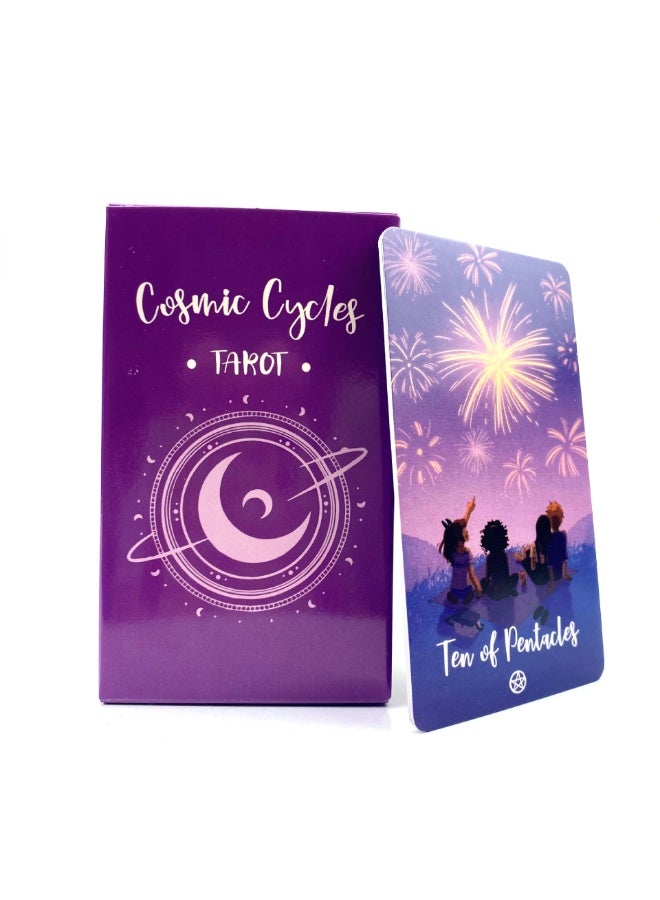 NIBEMINENT Cosmic Cycle Tarot Divination Destiny Family Gathering Board Game Destiny Prediction Modern Deck - Image 2