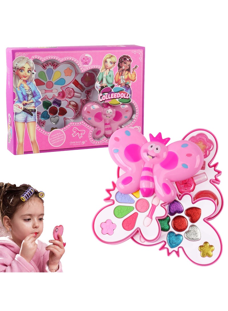 المنزل الذكي مجموعة مكياج هوم سمارت كيدز للبنات، مجموعة مكياج قابلة للغسل للفتيات الصغيرات بعمر ثلاث سنوات، آمنة وغير سامة - Image 1