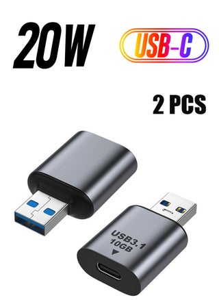 USB C Female to USB Male Adapter, 3.1 Gen2 USB to USB C Adapter, 10Gbps USB 3.1 Type C to Type A Charger Converter OTG Fast Charging Compatible with iPhone, MacBook, Samsung Galaxy, 2Pack - pzsku/ZDE4C020DAE158B4C8A5CZ/45/_/1738266755/3ab7a6a5-c751-43d5-acf7-14d928ec9db6