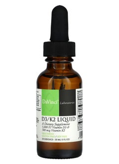 DaVinci Laboratories of Vermont D3/K2 Liquid 1 fl oz (30 ml) 