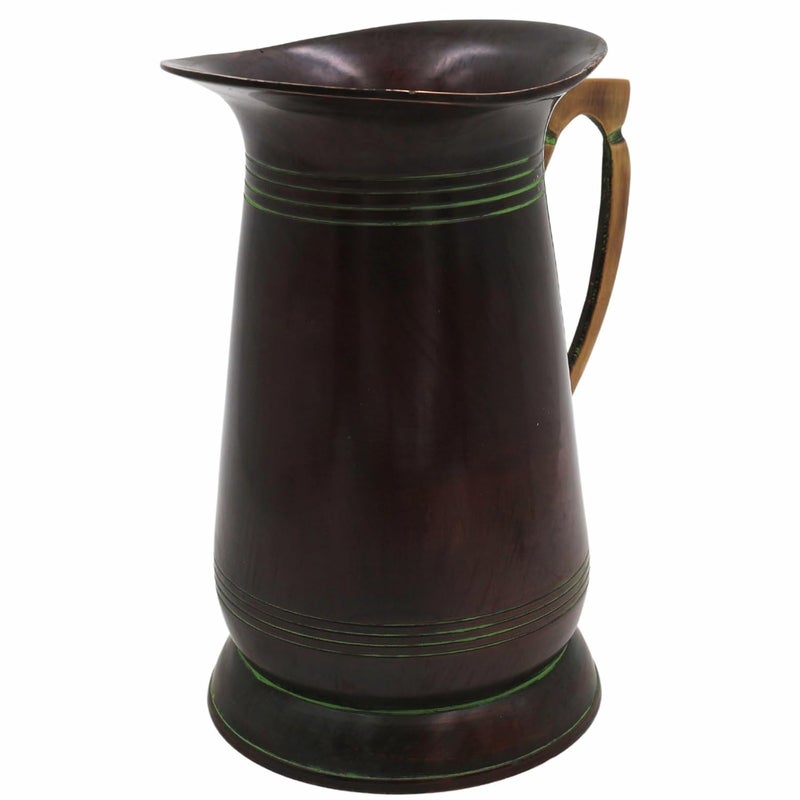 Bhunes Brass Jug AntiqueStyle Water Pitcher for Home Dcor CollectorsBrown 7 Inch 1 Piece - Image 2