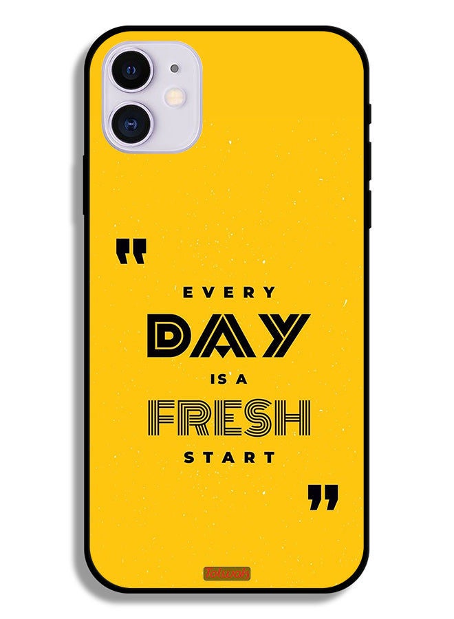 Tolwak Apple iPhone 12 Protective Case Every Day Is A Fresh Start - Image 2