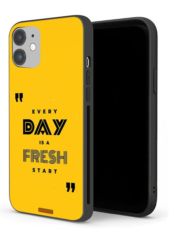 Tolwak Apple iPhone 12 Protective Case Every Day Is A Fresh Start - Image 1
