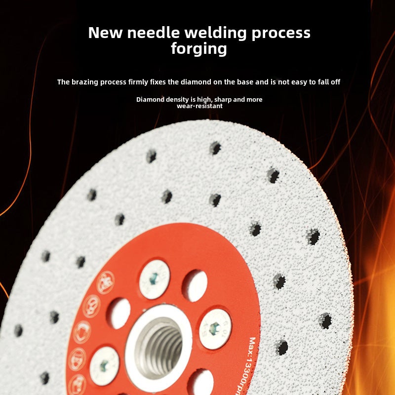 Diamond Cutting Pieces Brazing Double-sided Gyssophila Grinding Pieces Marble Tile Stone Saw Blade(φ125*M14) - Image 4