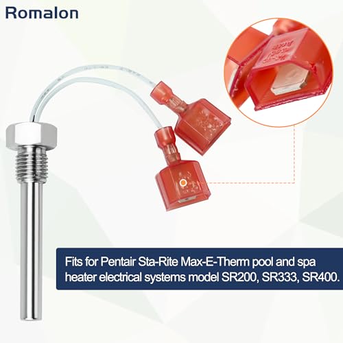 Romalon 42002-0024S Stack Flue Stack Sensor Temperature Sensor Replacement for Pentair Sta-Rite Master-Temp Max-E-Therm Pool and Spa Heater Electrical Systems (2 Pack) - Image 3