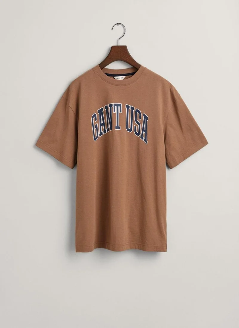 غانت Teens Oversized USA T-Shirt