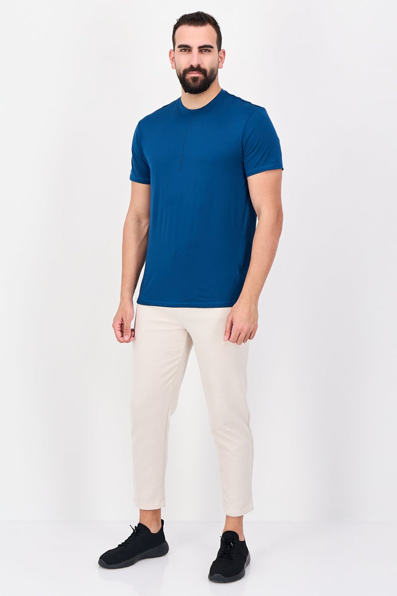 PUMA Men Sportswear Fit Short Sleeve Training T-Shirt, Teal Blue - Image 4