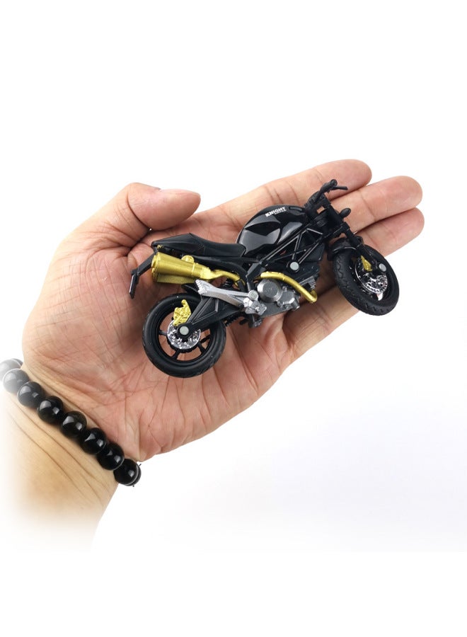 Creative Alloy Motorcycle Model Cake Decoration Women's Clothing Motorcycle Toy Car Model Decorative Ornament For Girls-Color:UK Racing Red  - Image 5