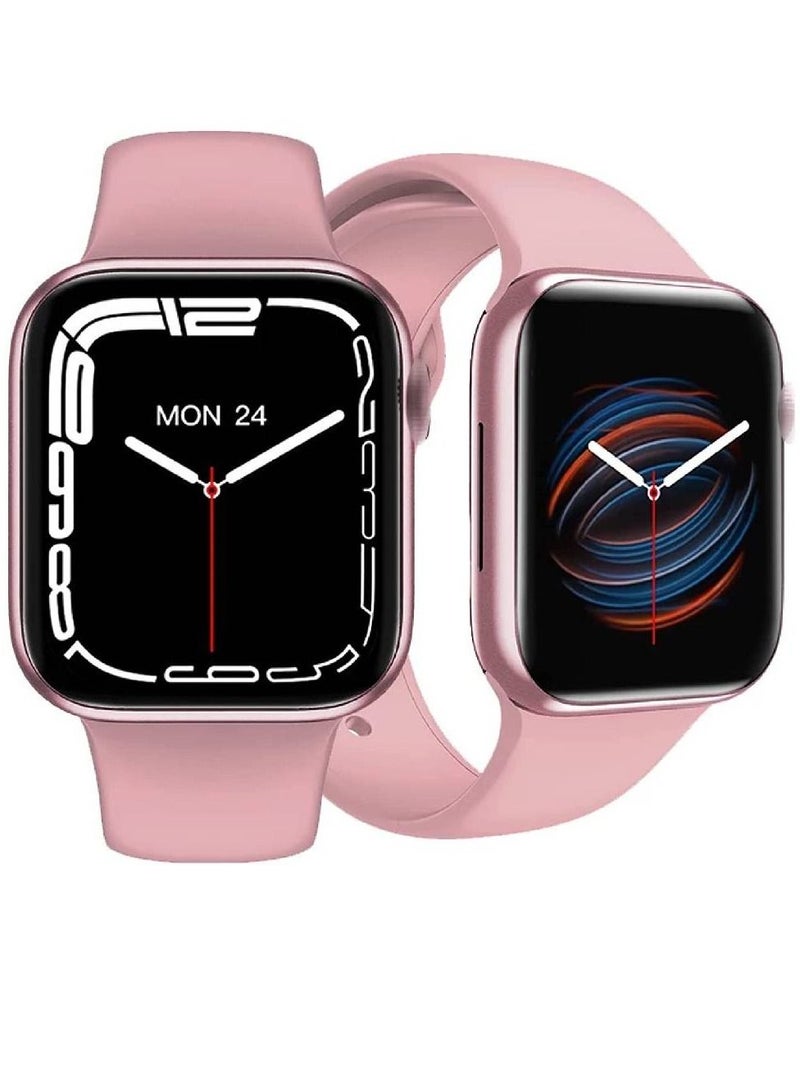 HW22 Smart Watch HD Touch Screen 1.75'' 44mm BT Call Heart Rate Sensor Waterproof Pink - Image 3