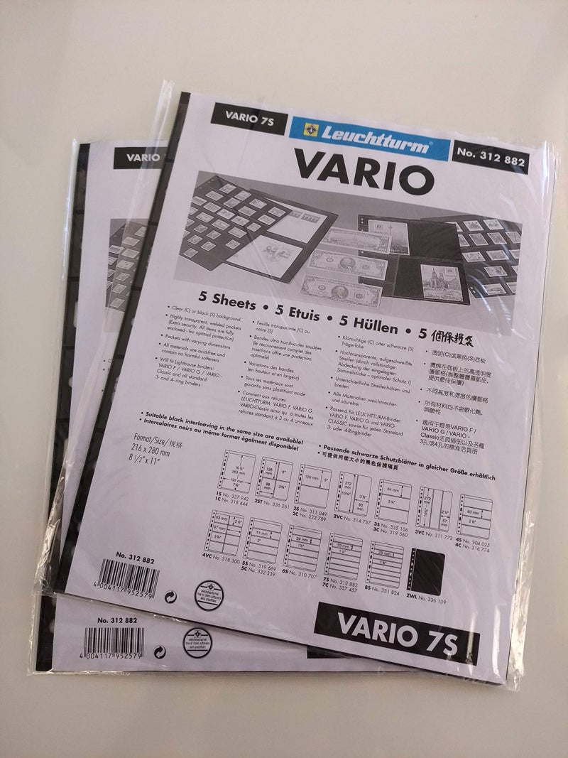Leuchtturm Lighthouse VARIO 7S Stamp Stock Pages 5 Pages - Image 2