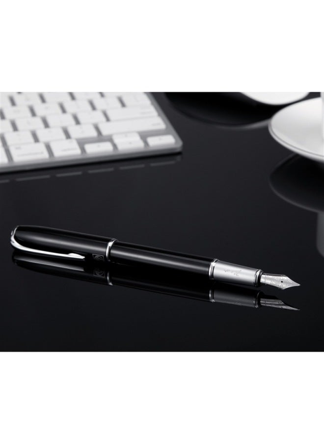 Pimio Fountain Pen, Signature Pen, Business Office Gift, Adult Student Calligraphy Practice, Graduation Gift For Men And Women, Iridium Gold Ink Pen, 916 Pure Black - Image 3
