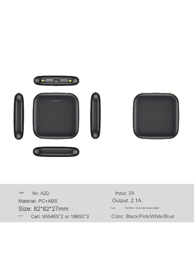 12000mAh Mini Portable Power Bank with Smart Fast Charging - High Capacity - Image 4