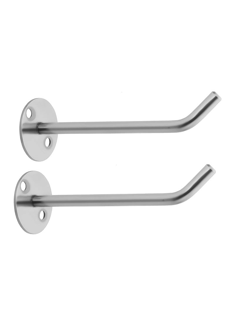 Nixnine Nixnine Stainless Steel Display Hook Hanger for ShowroomMobile ShopWall MountClothes 10 Inch Pack of 2  - Image 1