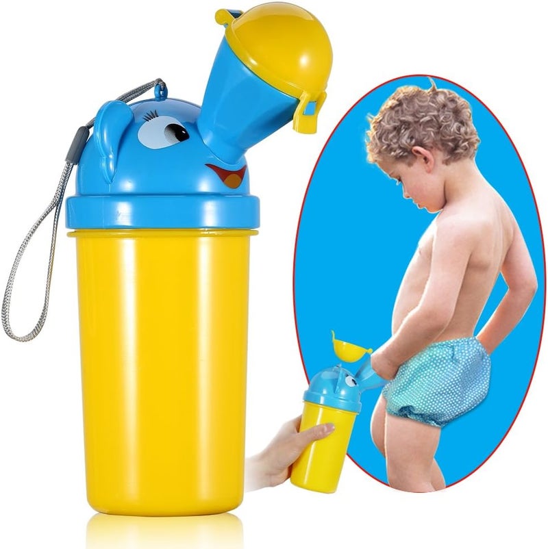 ONEDONE Portable Baby Child Potty Urinal Emergency Toilet for Camping Car Travel and Kid Potty Pee Training (boy) - Image 1
