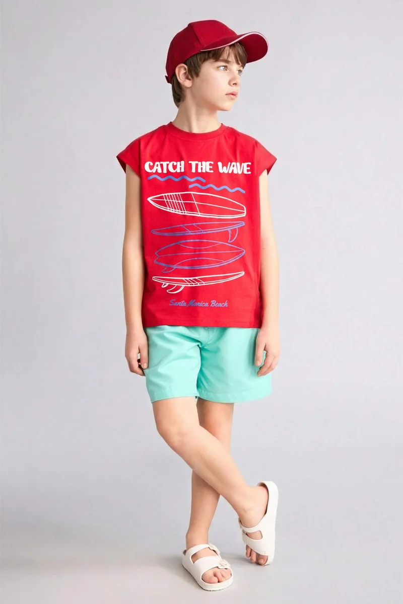 ديفاكتو Boy Regular Fit Basic Swim Shorts