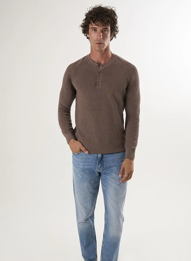 فيليكس هاردي سترة بياقة دائرية وأزرار