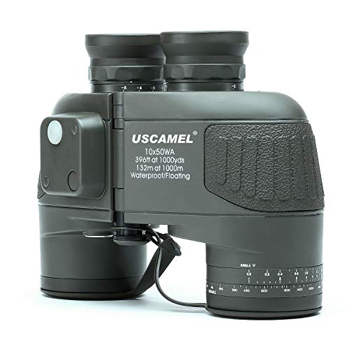 USCAMEL 10X50 Marine Binoculars for Adults with Rangefinder Compass, Waterproof Marine Binoculars for Sailing Boating Fishing - Image 1