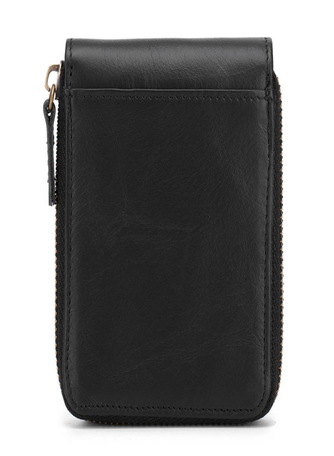 BULLCAPTAIN Genuine Leather Bifold Zipper Wallet for Men RFID Safe Travel Purse Pouch - Image 4