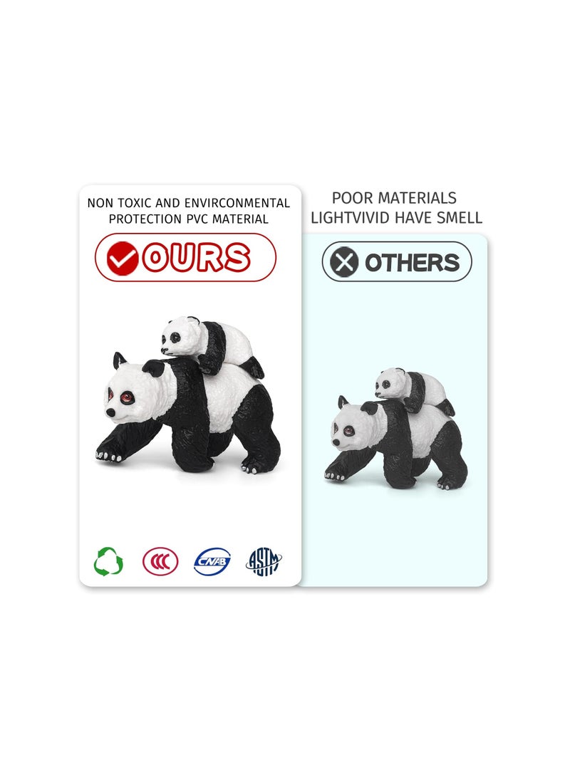 Panda Life Cycle Educational Toy Set - 4PCS Animal Growth Stages Model for Boys, Girls, Toddlers, Classroom Use, Party Supplies, Cake Toppers, and Desktop Decoration. - Image 4