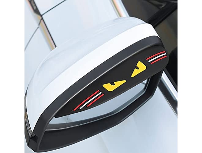 Ostin 2 pcs Car Side Mirror Rain Guard, Car Rear View Mirror Rain Eyebrow with 1PC Blind Spot Mirror and 2PCs Rainproof Mirror Films, Side Mirror Rain Guard for Most Car, Truck and SUV (BIRD EYE)