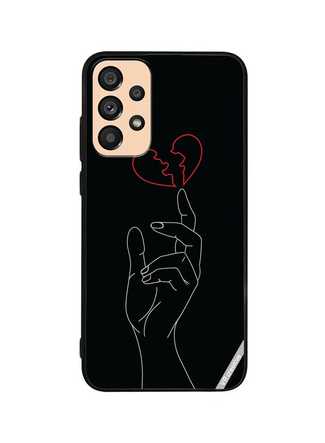 VR CREATIVE Protective Case Cover For Samsung Galaxy A23 Heart Broken Design Multicolour - Image 1