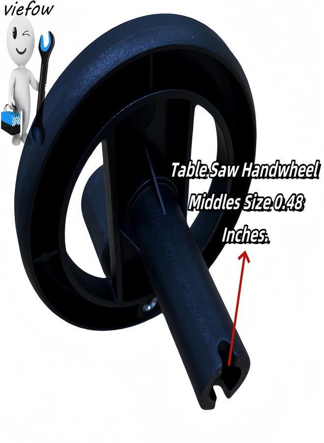 Viefow Plug and Play Table Saw Hand Wheel 5140032-48 Compatible with DeWalt DW745, DW745, DW745-AR, DW745-B2 Table Saw Replaces 5140117-77, 00099005140032-48 - Image 2