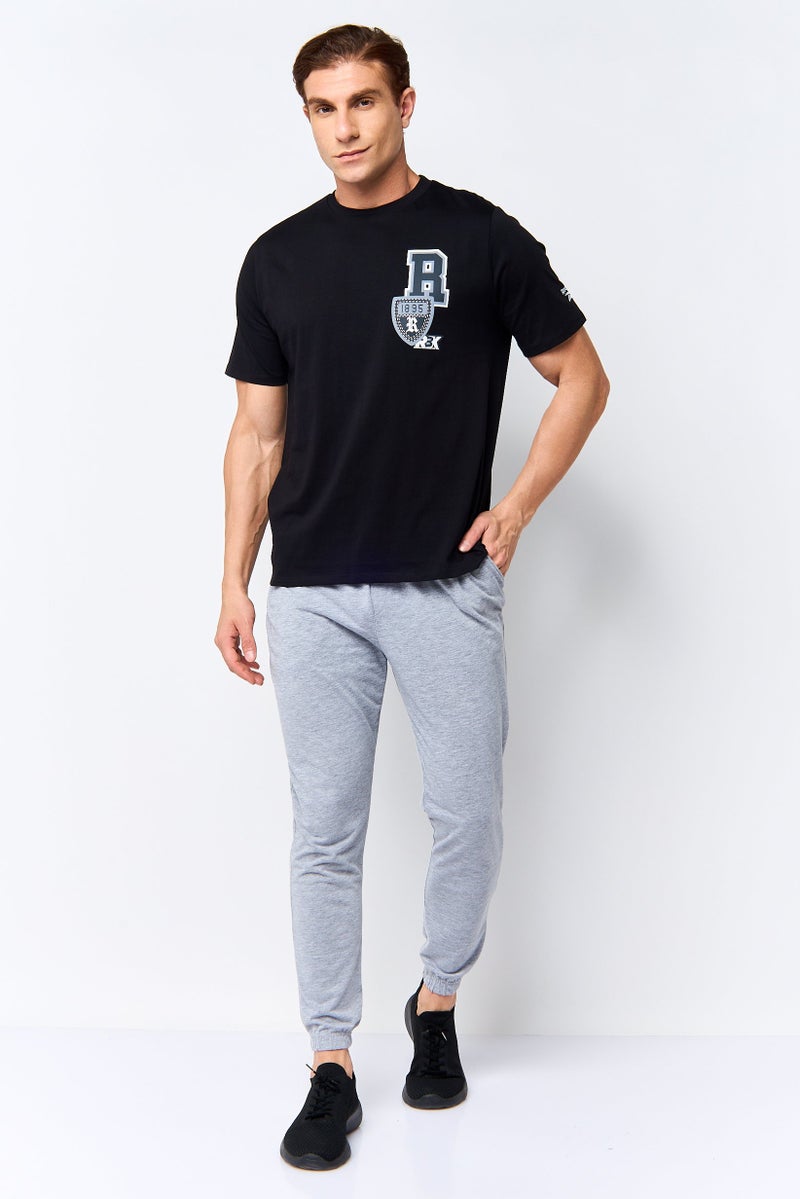 Reebok Men Sportswear Fit Short Sleeve Outdoor T-Shirt, Black - Image 2