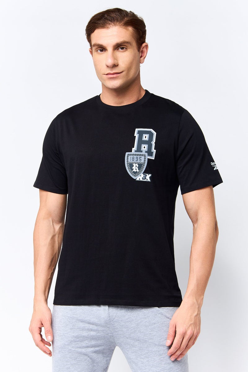 Reebok Men Sportswear Fit Short Sleeve Outdoor T-Shirt, Black - Image 1