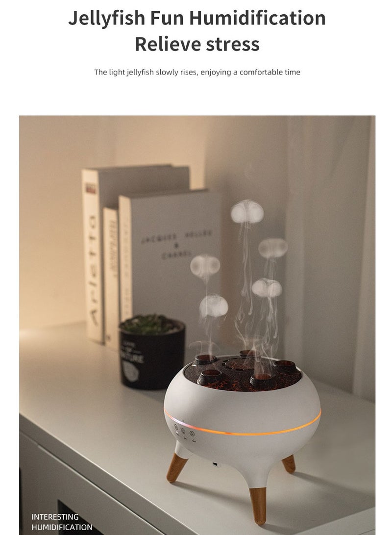 EVEREEN Dynamic Jellyfish Aroma Diffuser with Remote Control – 48H Long-Lasting Humidifier, Colorful LED Lights, Music-Sync Mist, Desktop Essential Oil Diffuser for Bedroom & Office - Image 4