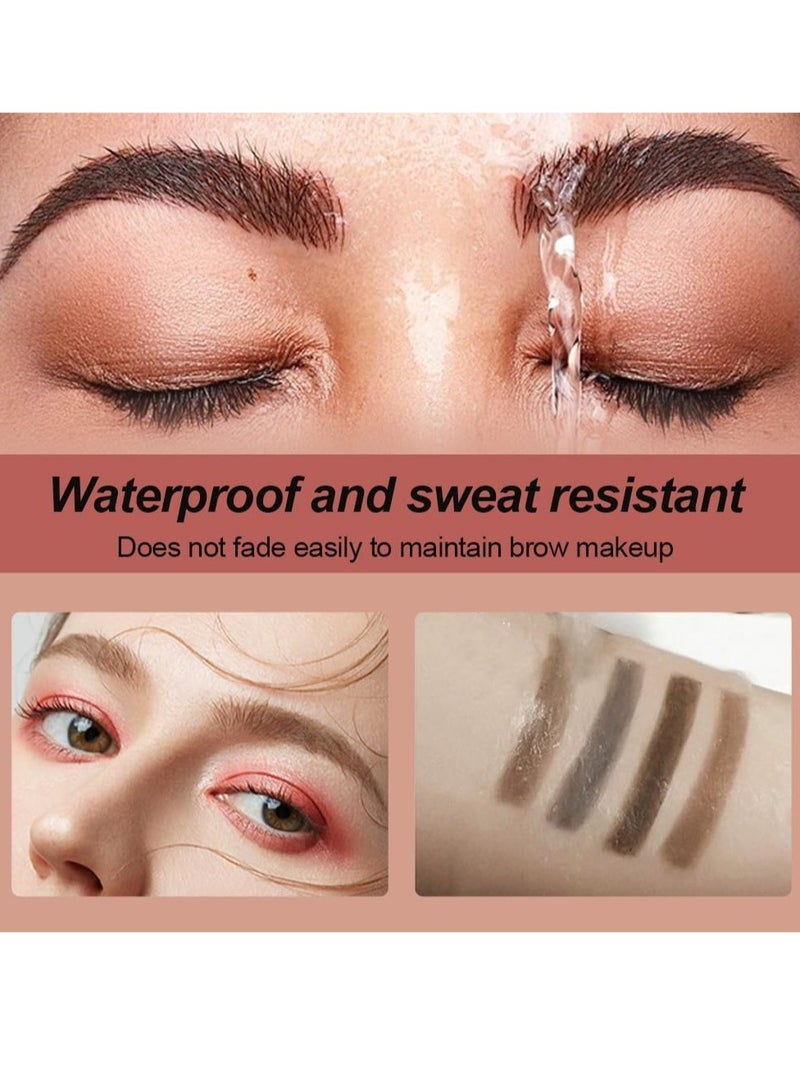 general Eyebrow Contouring Pen, 2Pcs Microblading Eyebrow Pen Tattoo Pencil 4 Fork Tip, Fine Stroke Eyebrow Pencil 4 Tipped Precise Brow Pen Natural (Black) - Image 5