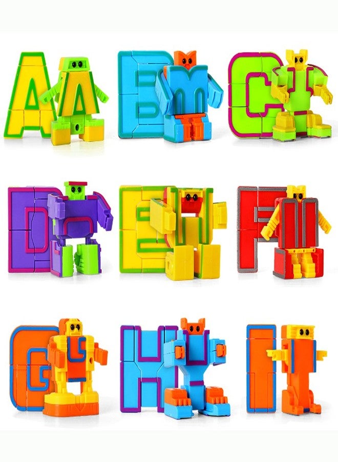 Cyeah Alphabet Robot Toys for Preschool Kids Education, Transforming Robotic Toys 26 Pieces - Image 2