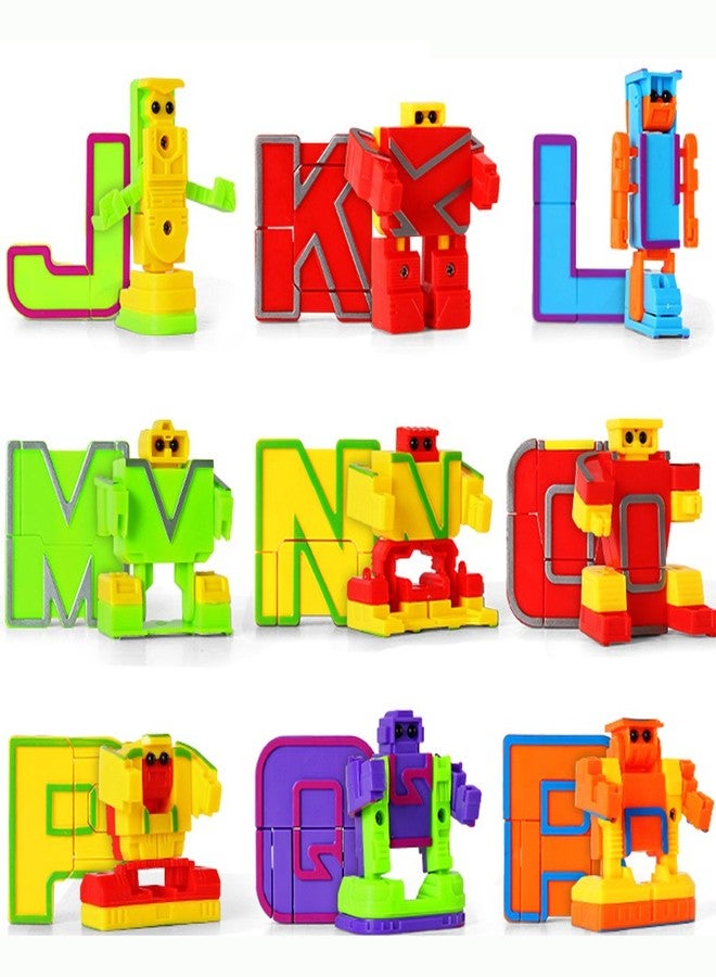 Cyeah Alphabet Robot Toys for Preschool Kids Education, Transforming Robotic Toys 26 Pieces - Image 3