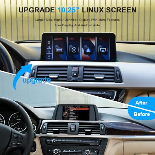 PEMP 10.25" Linux Head Unit for BMW 3 Series F30 F20 NBT CIC, Wireless and Wired CarPlay Android Auto, Calls Using The OEM Bluetooth 2013 2014 2015 328i 320i Accessories Radio Screen. - Image 2